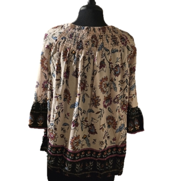 beachlunchlounge Boho Top With Bell Sleeve Size Small (s/p) - Picture 4 of 6